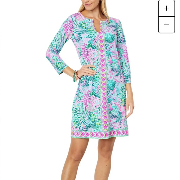 Lilly Pulitzer Dresses & Skirts - Lilly Pulitzer Nadine Banana split Medium Luxletic Vibrant Women's Dress